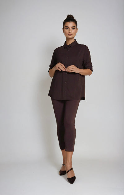 Buki + CINQO Single Shot Shirt - Black-Shirts & Blouses-Buki