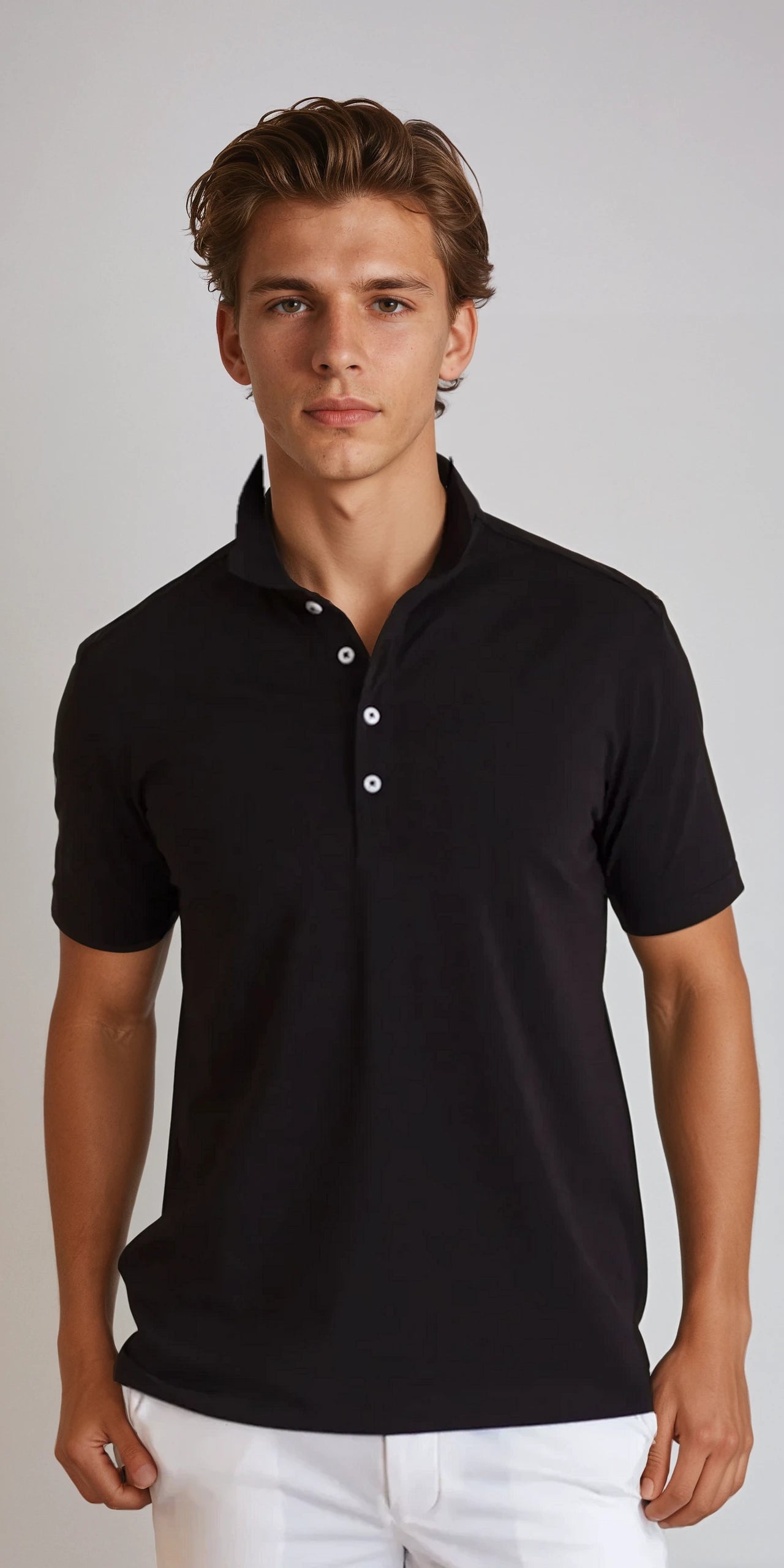 Coolest Polo Shirt in Black - Short Sleeve Shirts-Buki