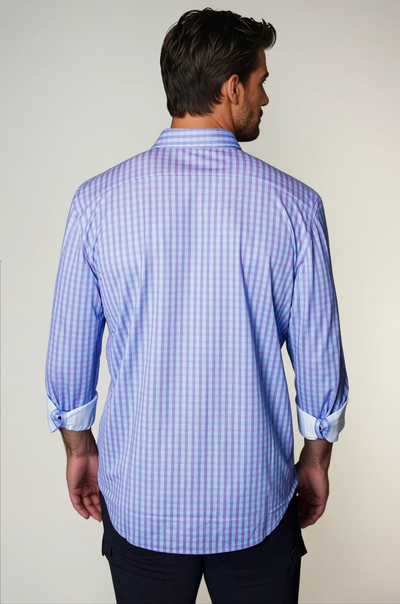 Avant Check Long Sleeve Tech Shirt