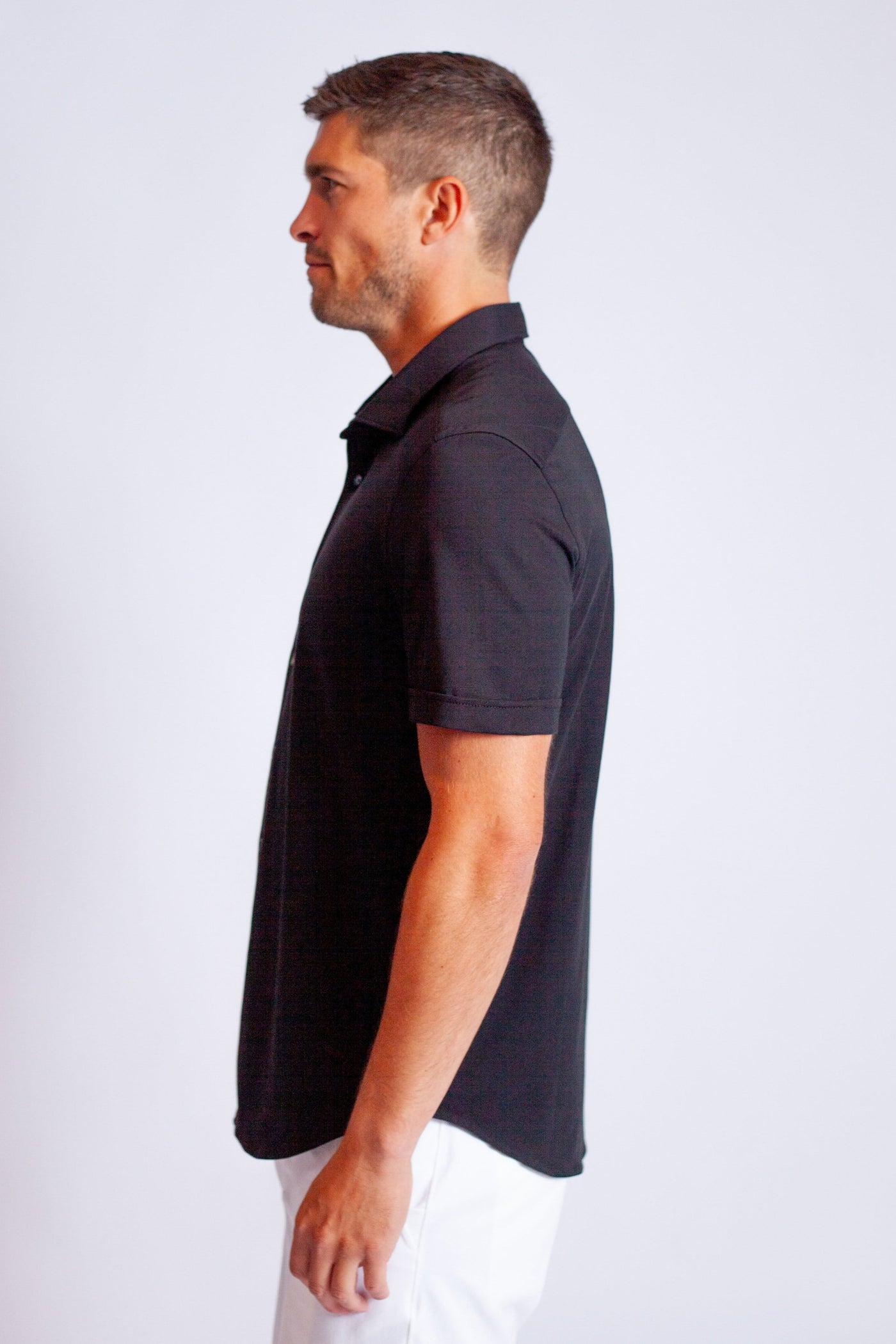 Single Shot SS Shirt-Short Sleeve Shirts-Buki-black-side