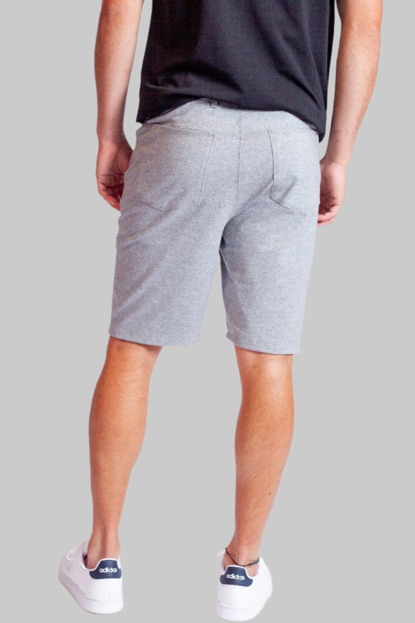 Buki High Five Short, Heather Grey, back