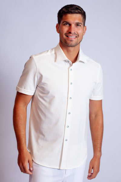 Buki Short Sleeve Single Shot Shirt in White