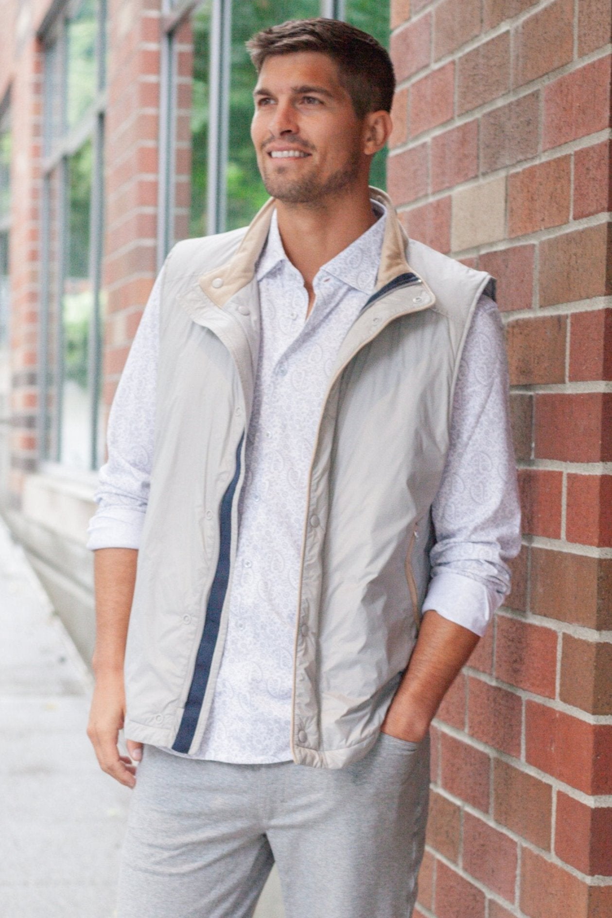 Buki Tech Vest in Silver Grey  -Coats & Jackets-Buki