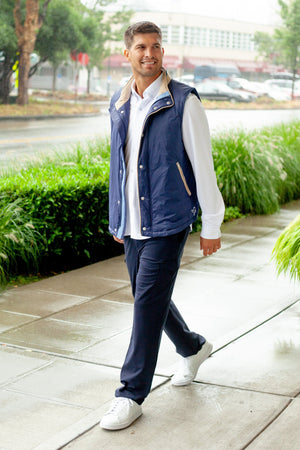 Buki Tech Vest in Navy - Coats & Jackets-Buki