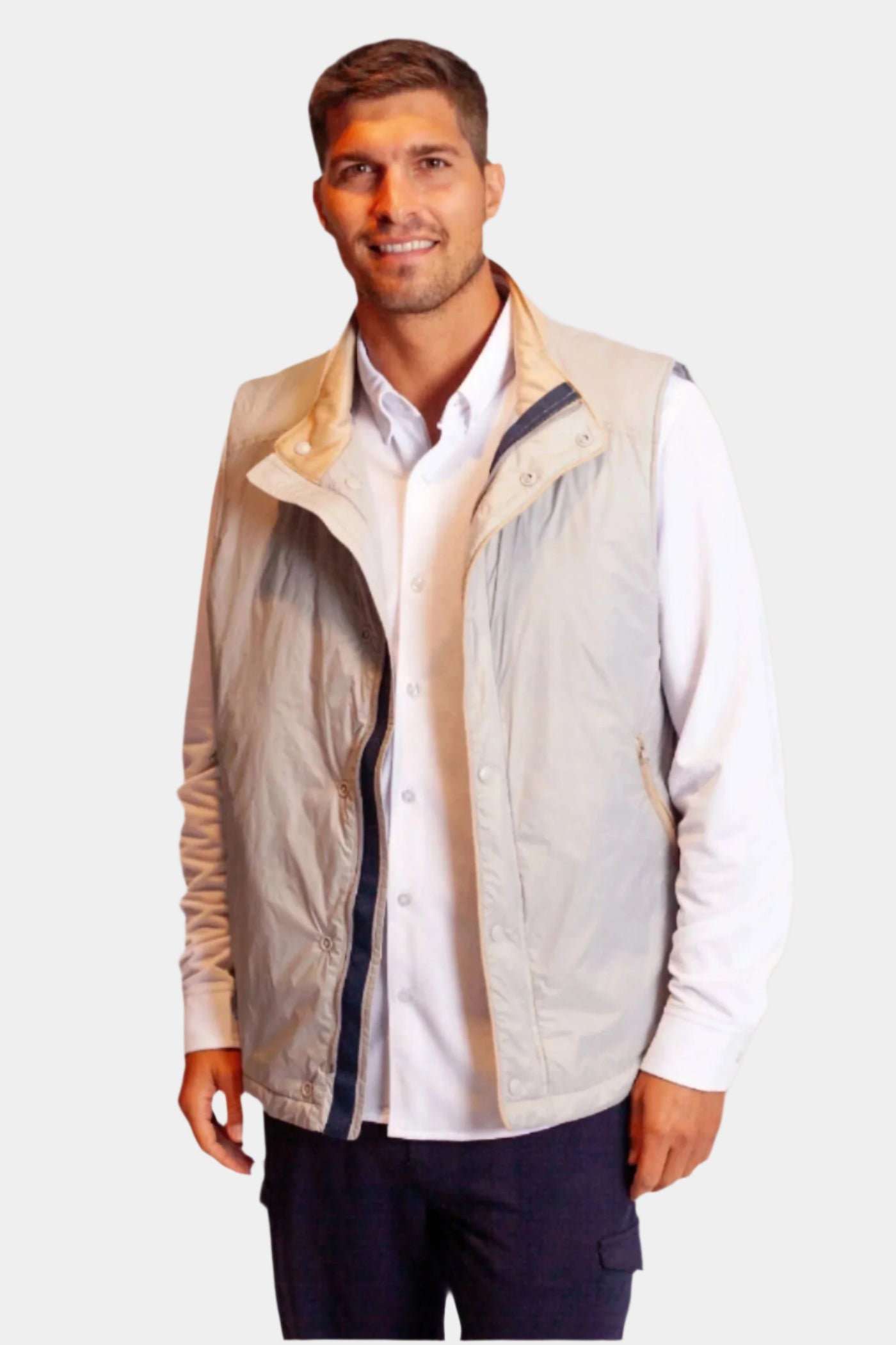 Buki Tech Vest in Heather Grey -Coats & Jackets-Buki