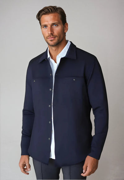 City CPO Shirt Jacket-Coats & Jackets-Buki-front-angle