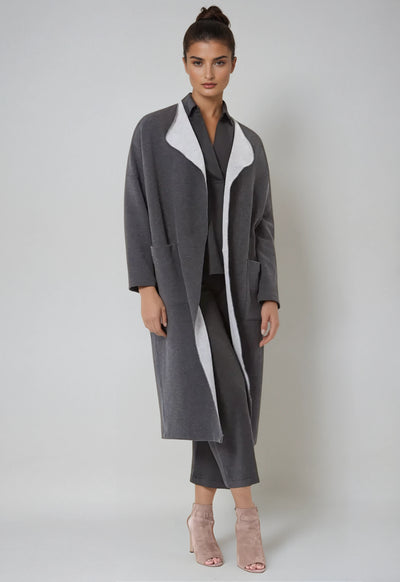 Cocoon Cardigan Duster Jacket-Jackets-Buki