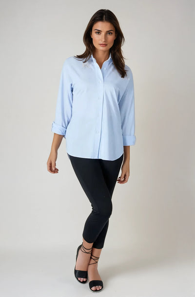 Ex-Boyfriend Shirt-Shirts-Buki-chambray blue-front