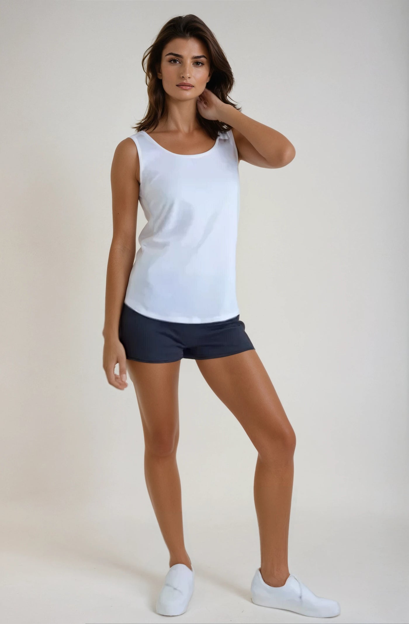 Go-Getter Tee-Tees-Buki-styled with shorts