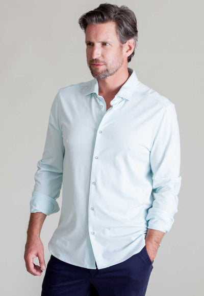 Single Shot Shirt-Long Sleeve Shirts-Buki-Light Blue