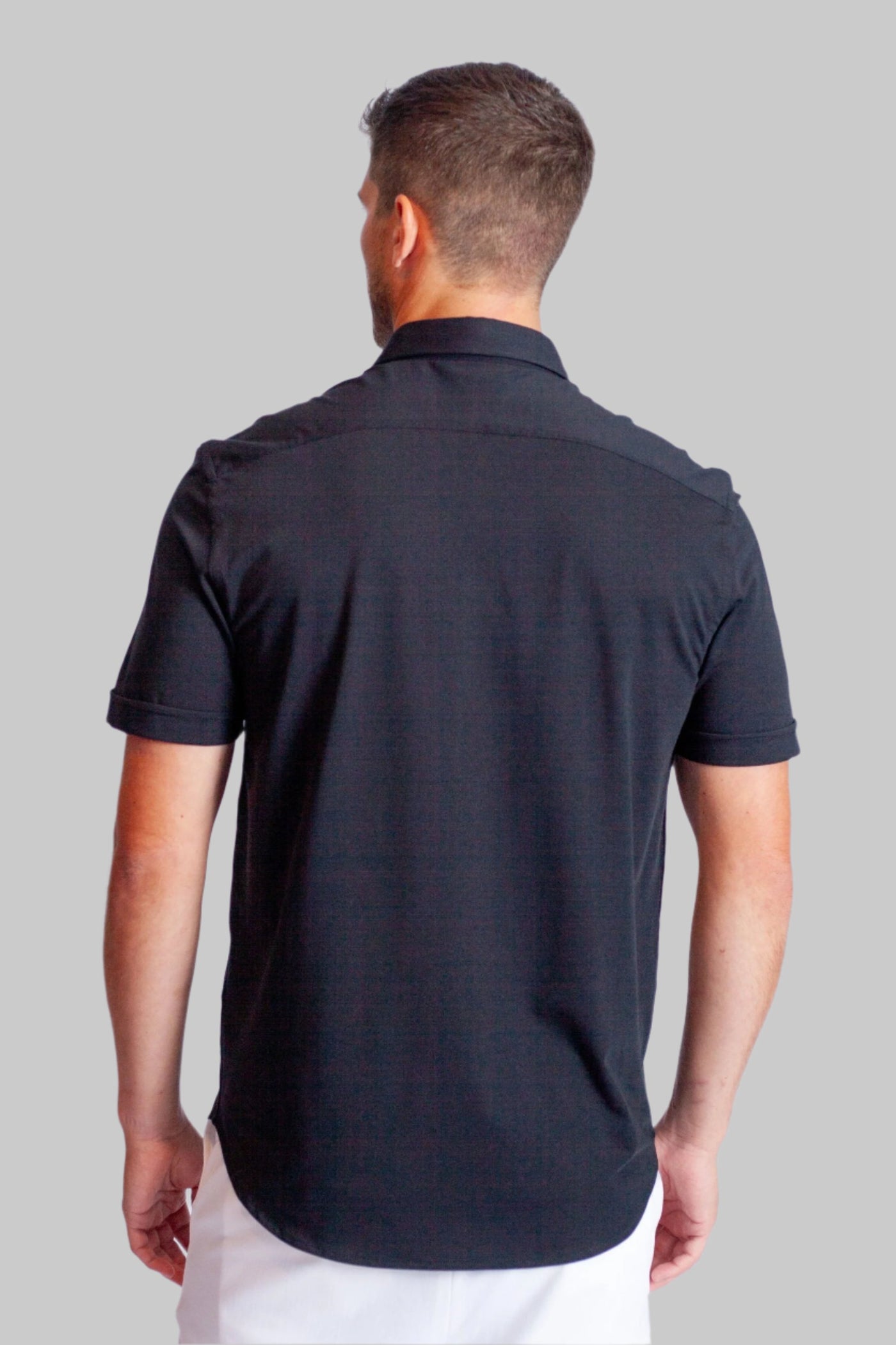 Single Shot SS Shirt-Short Sleeve Shirts-Buki-black-back