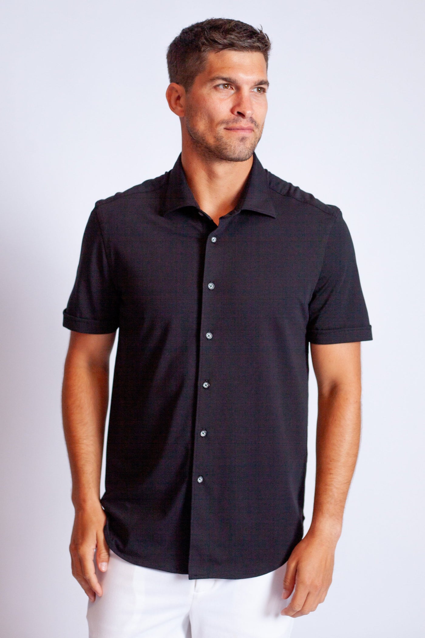 Single Shot SS Shirt-Short Sleeve Shirts-Buki-black