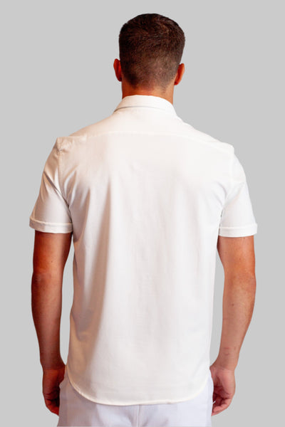 Single Shot SS Shirt, white, back-Short Sleeve Shirts-Buki