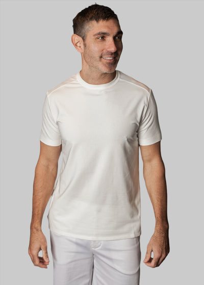 Buki + CINQO Tee Shirt, in White -Tees-Buki