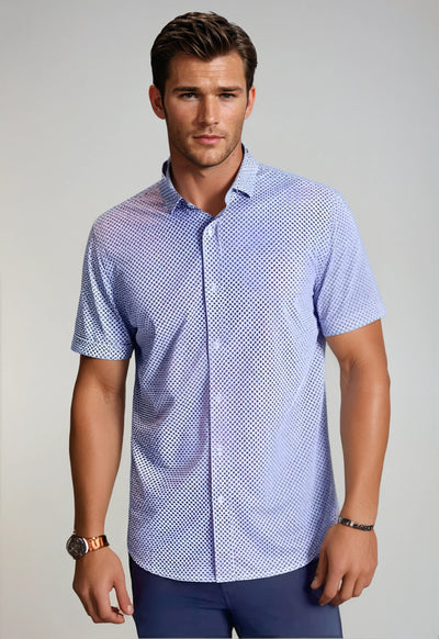 Men's Casual Short Sleeve Dress Shirt 'Locally Famous' | Buki